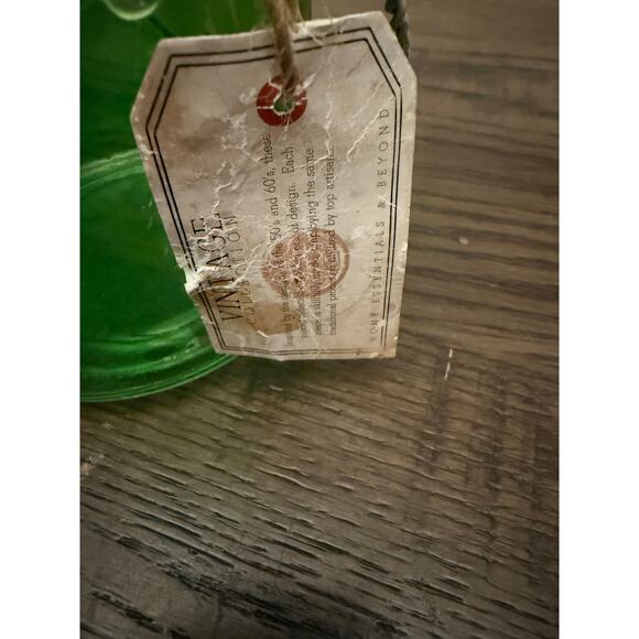 Vintage Green Glass Preservatives Jar - Picture 5 of 9